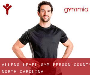 Allens Level gym (Person County, North Carolina)